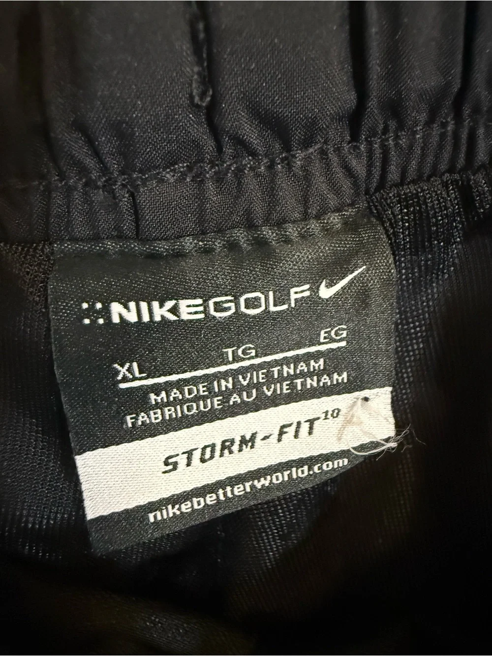 Nike Black Men's Lightweight Golf Pants Storm Proof xL